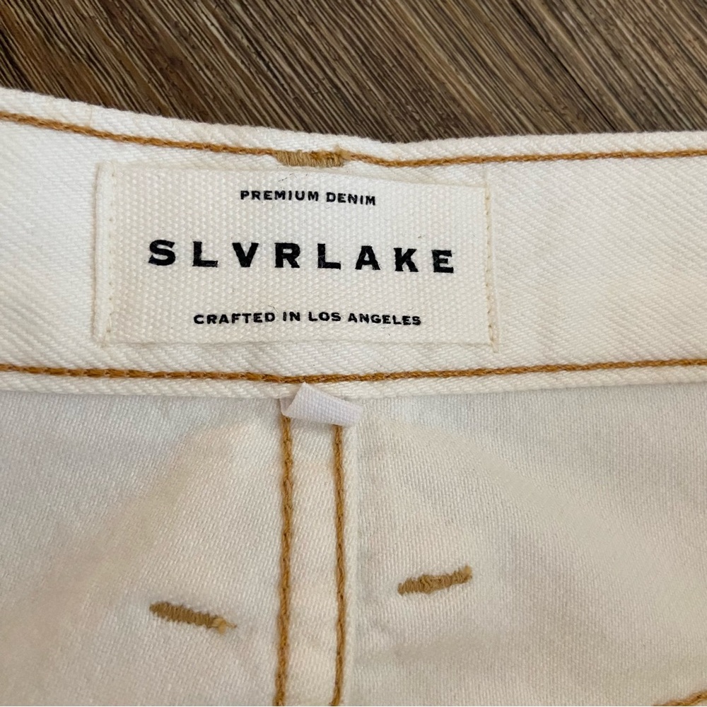 SLVRLAKE Dakota Ivory Destructed Jeans Size 30 - Picture 5 of 14